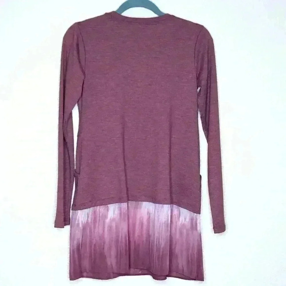 LoGo by Lori Goldstein Loungewear Peplum Sweatshir - Picture 2 of 7